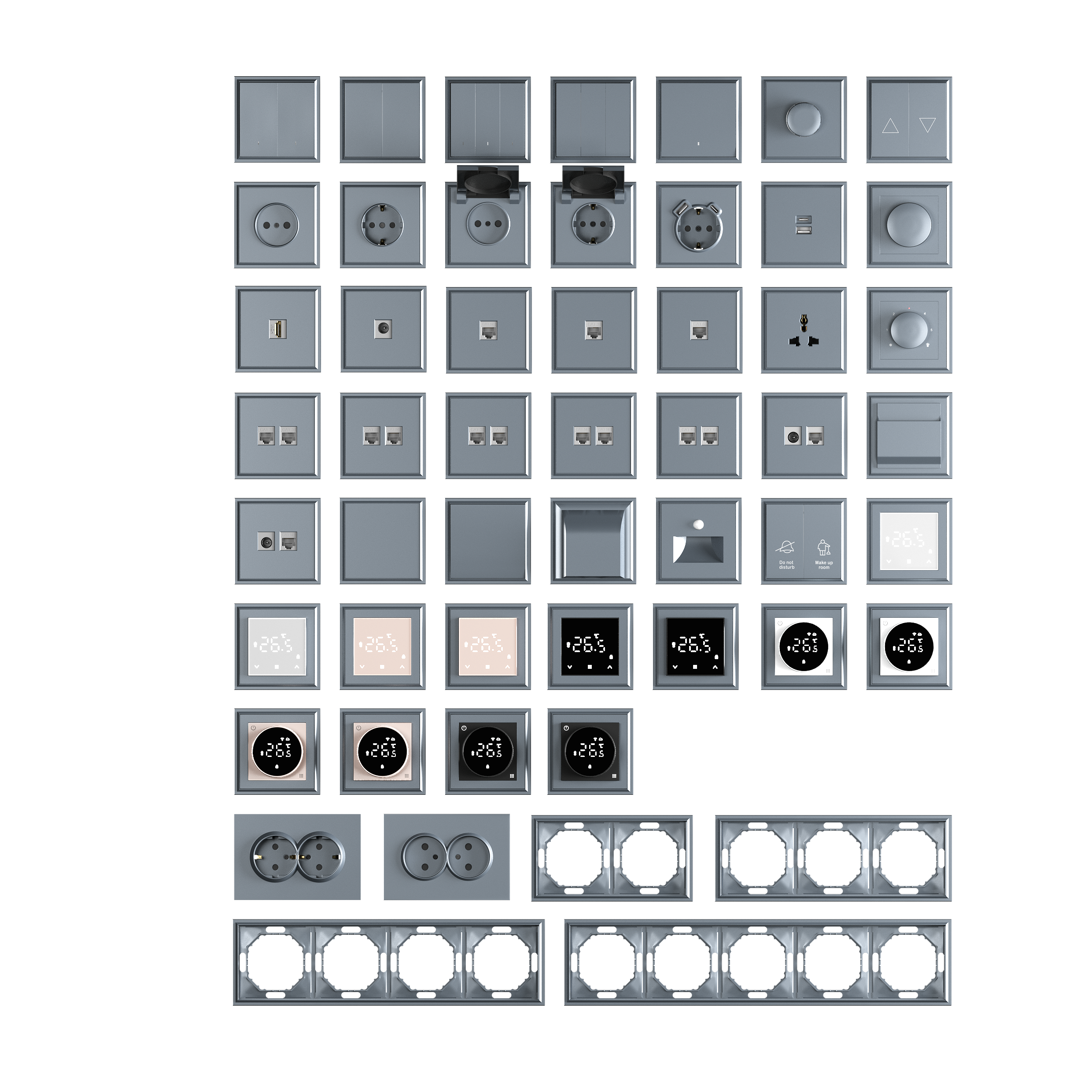 Накладка для  светильника Step Light DB986, сталь, серия S08 (фото 3)