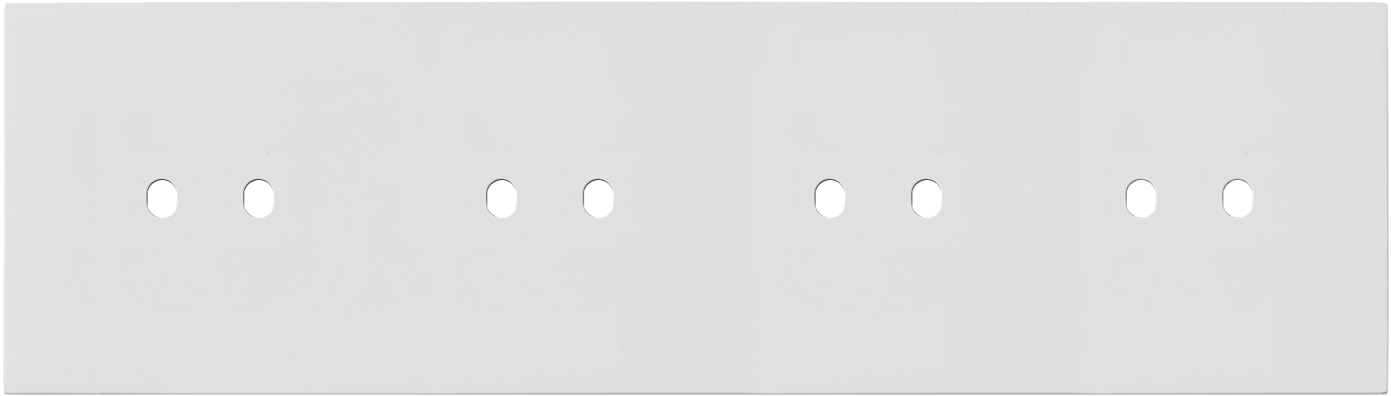 Рамка четырехместная на 2+2+2+2 тумблера, тип C/D, белый, серия N96 Superfine (фото 1)