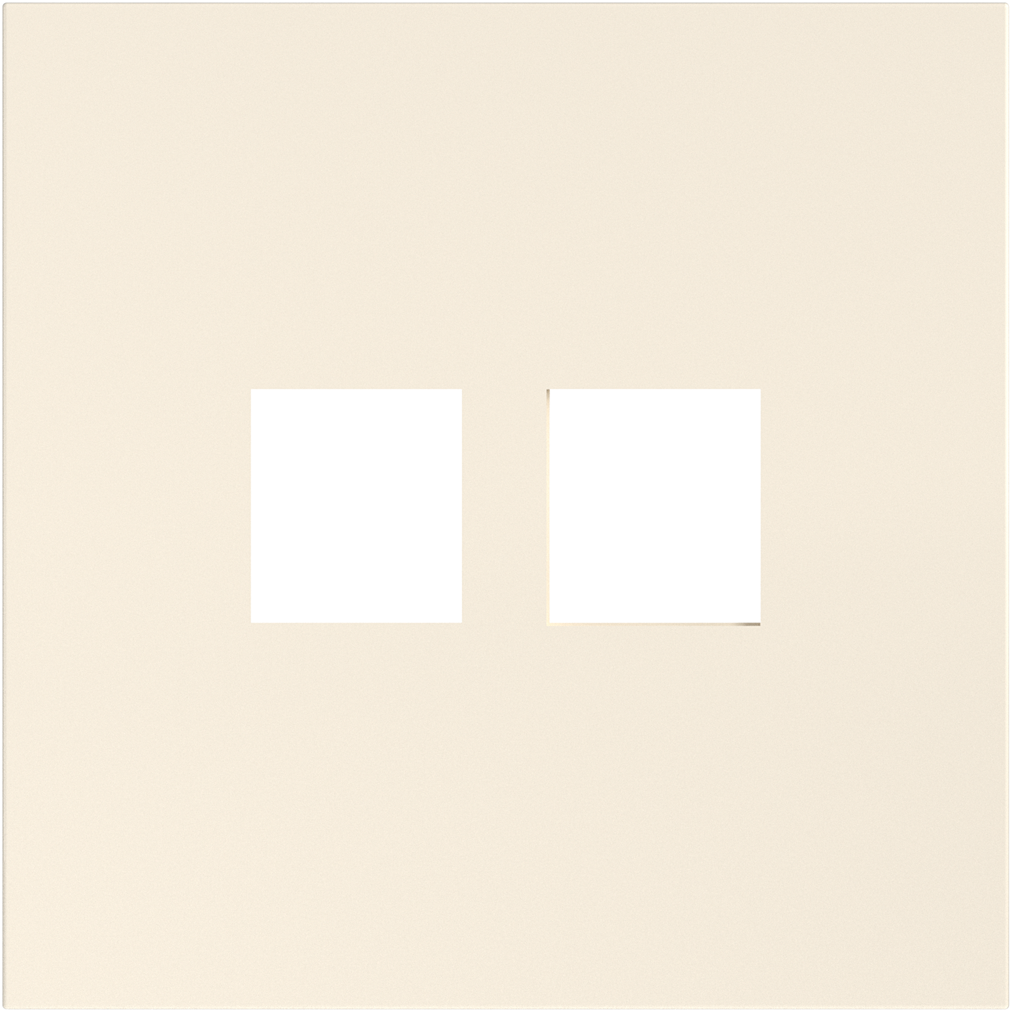 Накладка 2-я для розеток RJ45,TV,SAT, глянцевый кремовый, серия S08 (фото 1)
