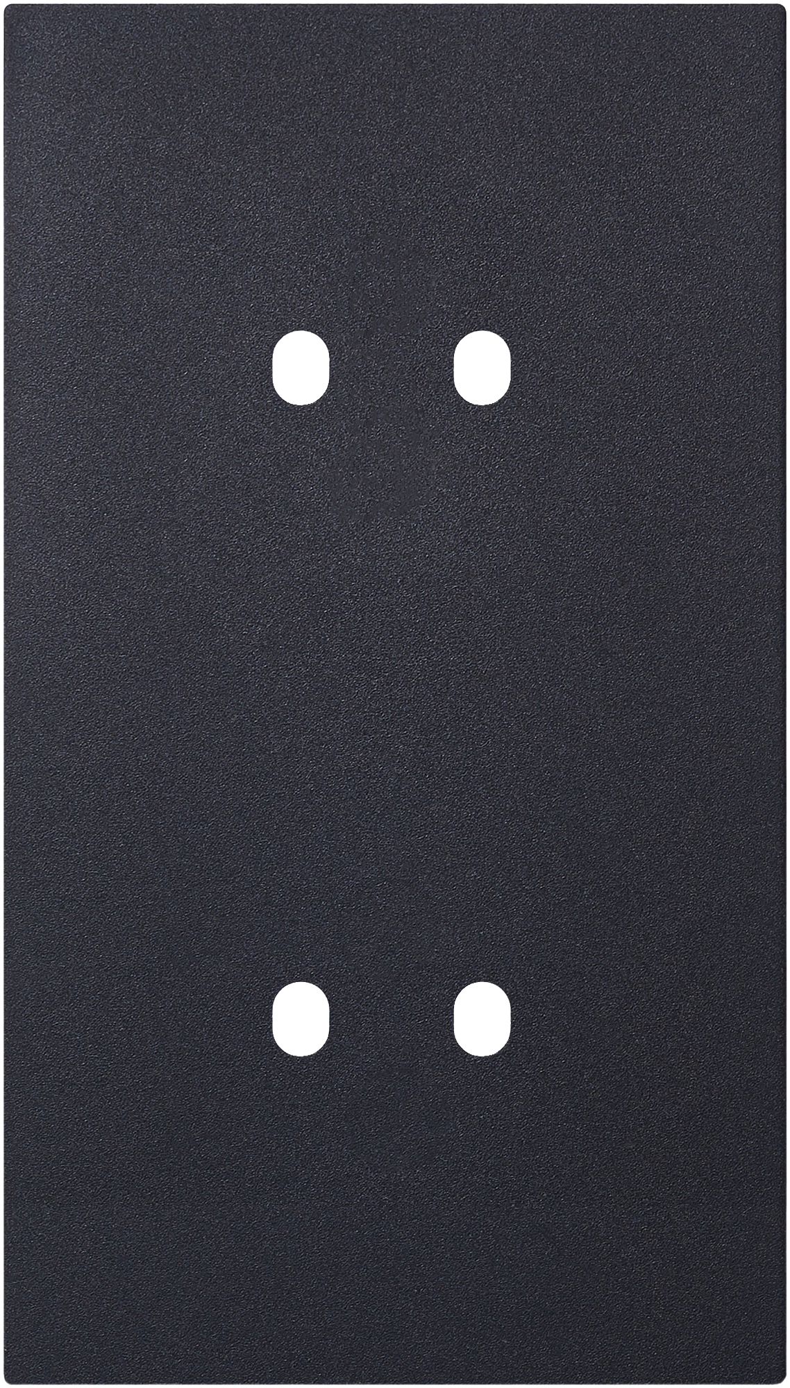 Рамка вертикальная двойная на 2+2 тумблера, тип C/D, черный, серия N96 Superfine (фото 1)