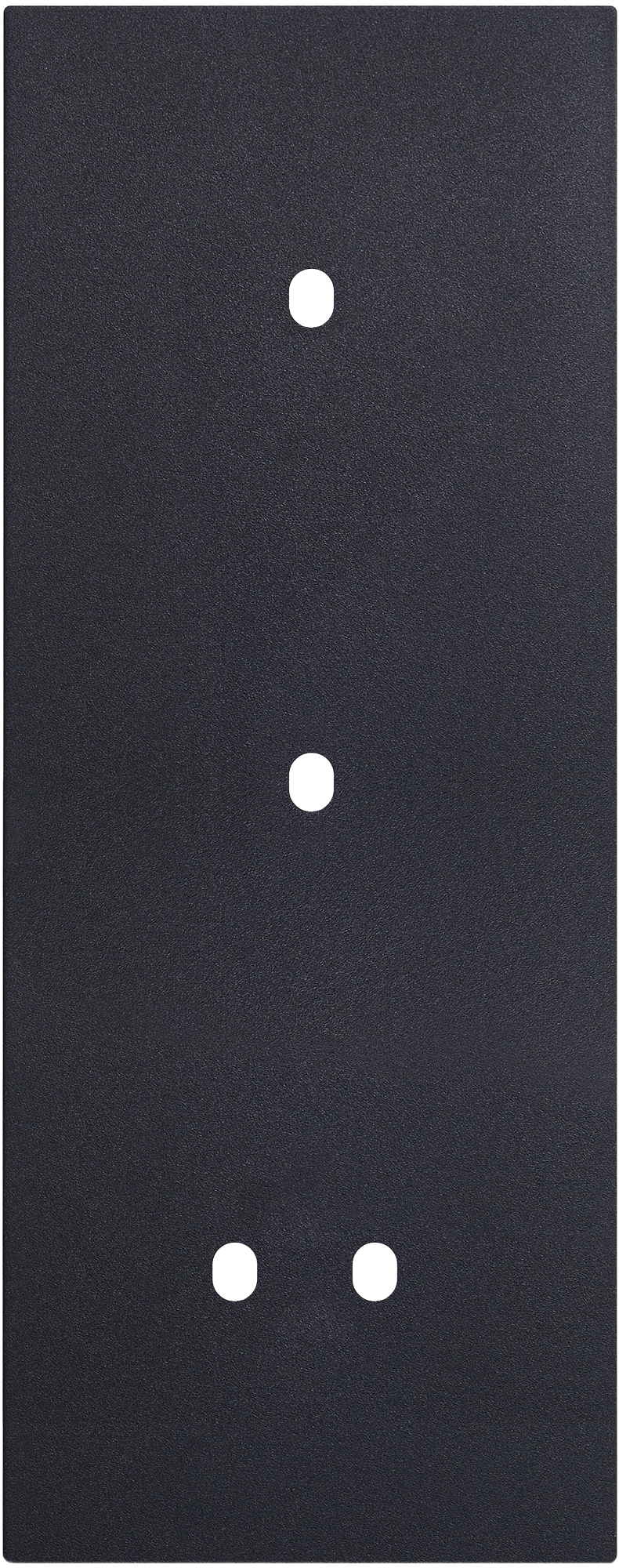 Рамка вертикальная тройная на 1+1+2 тумблера, тип C/D, черный, серия N96 Superfine (фото 1)