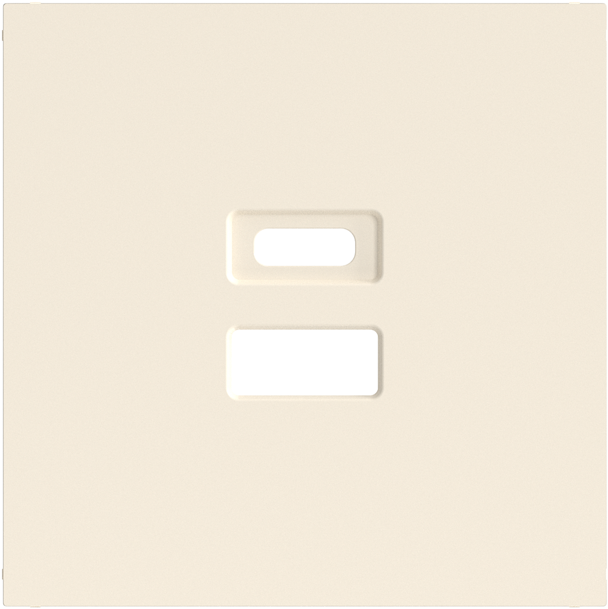 Накладка для розеток USB, глянцевый кремовый, серия A07 (фото 1)