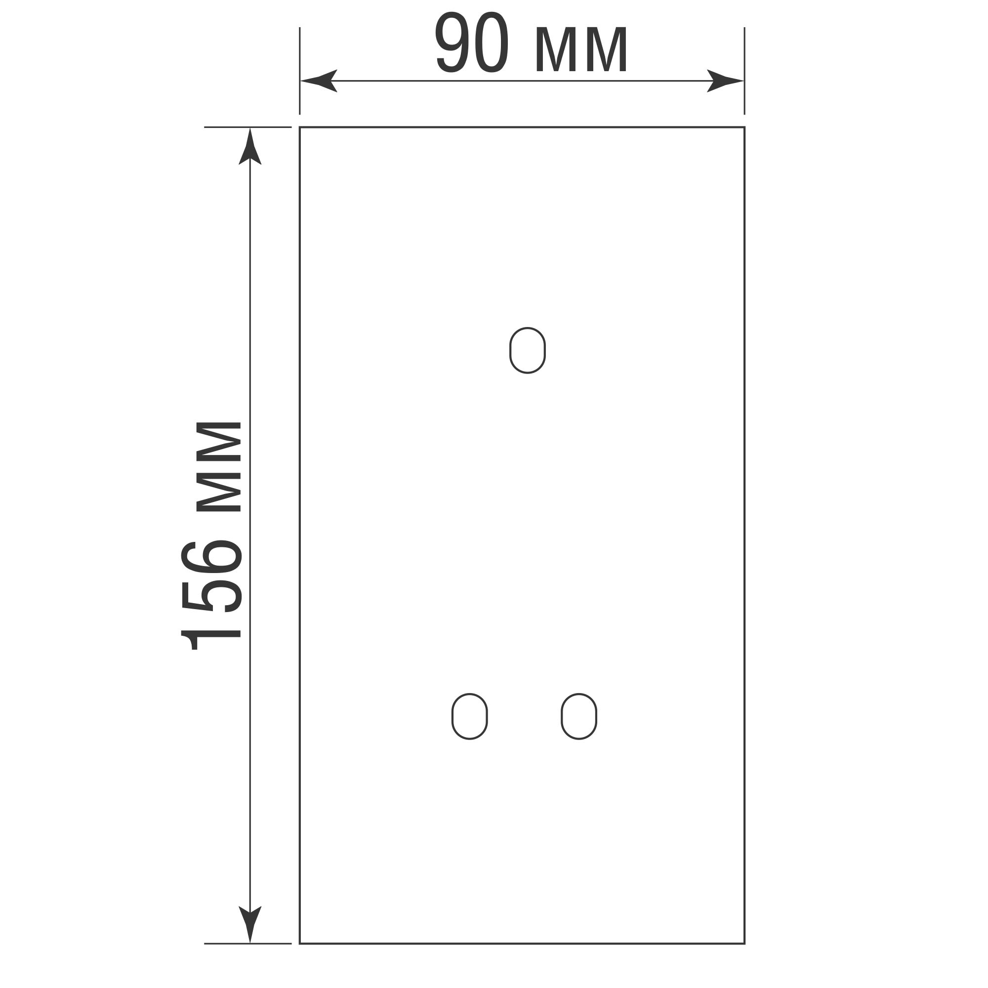 Рамка вертикальная двойная на 1+2 тумблера, тип C/D, латунь, серия N96 Superfine (фото 2)