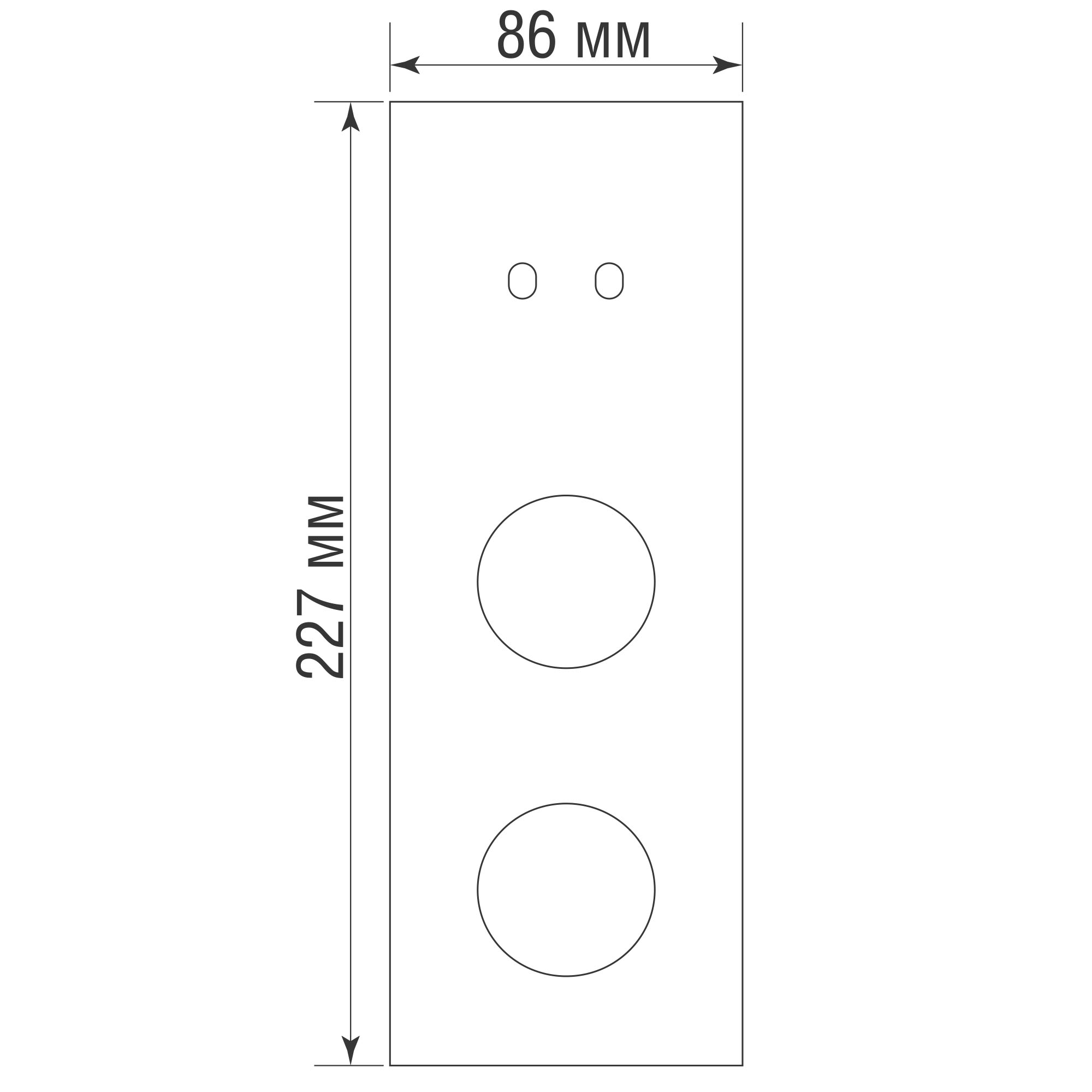 Рамка вертикальная тройная на 2-й тумблер + розетка + розетка, тип C/D, латунь, серия N96 Collect (фото 2)