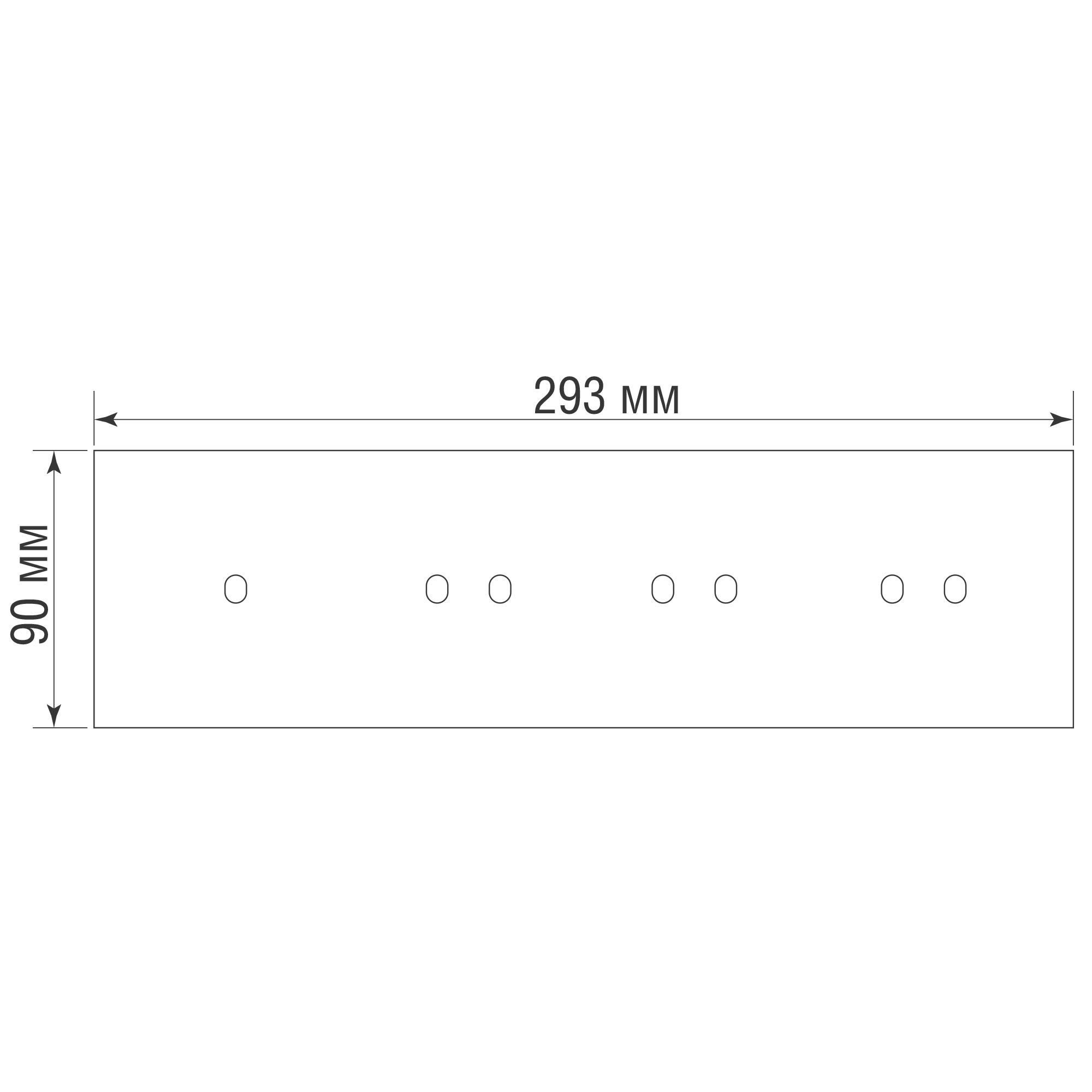 Рамка четырехместная на 1+2+2+2 тумблера, тип C/D, черный, серия N96 Superfine (фото 2)
