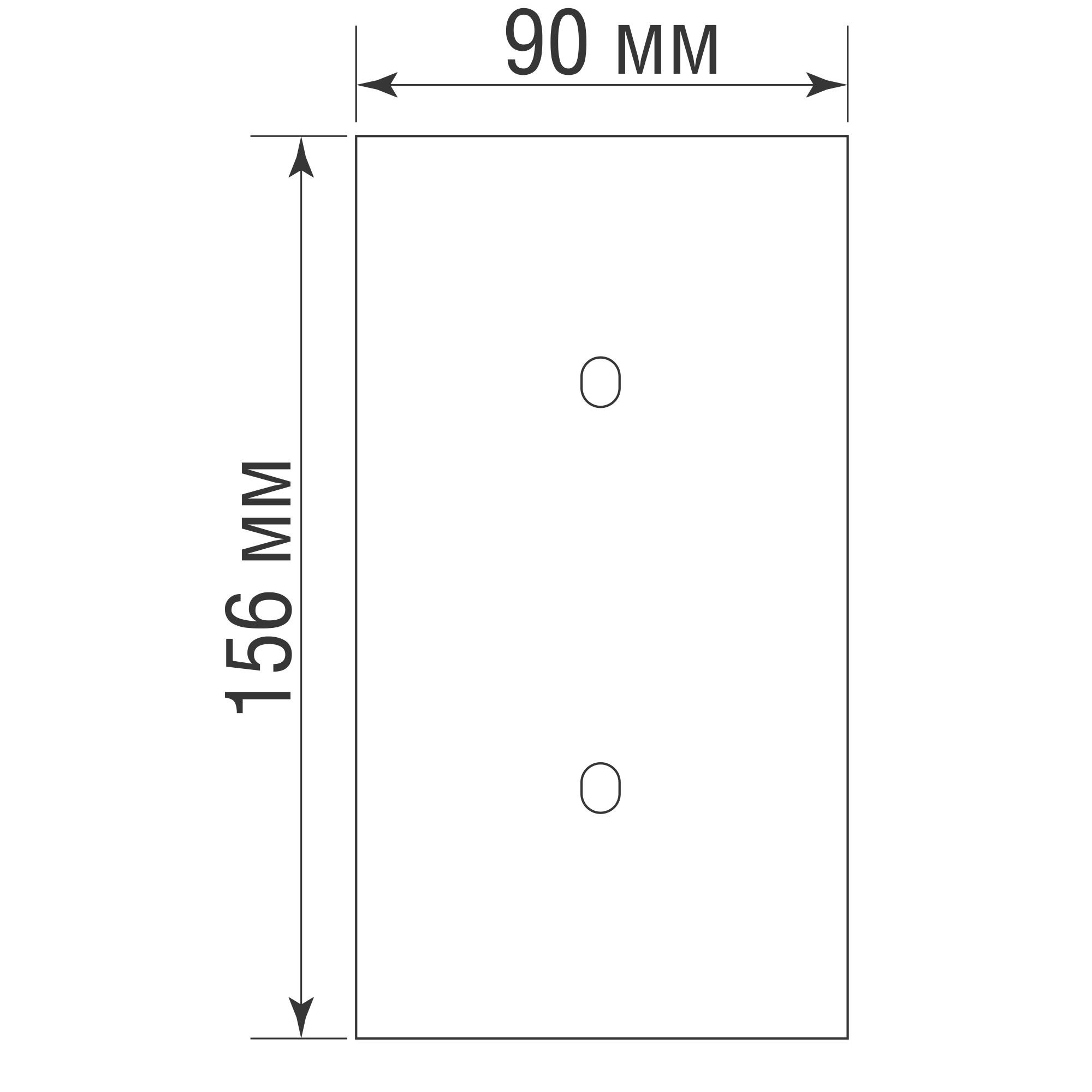 Рамка вертикальная двойная на 1+1 тумблер, тип C/D, латунь, серия N96 Superfine (фото 2)